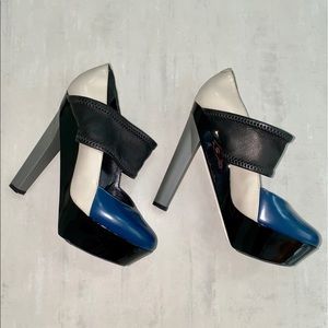 PIERRE HARDY Colorblock Platform Heels Sz38